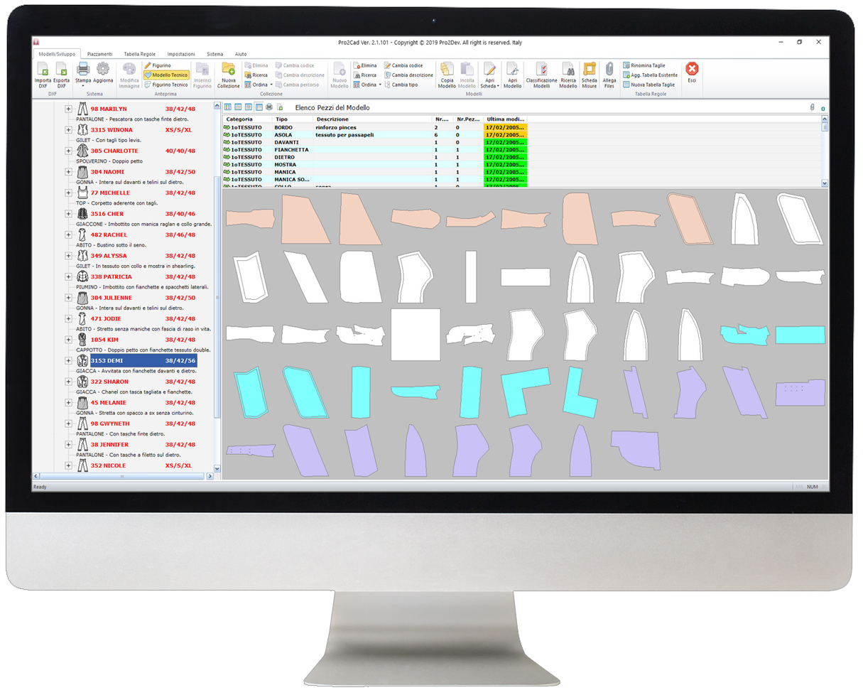 Pro2CAD - Programma di Moda per Abbigliamento.