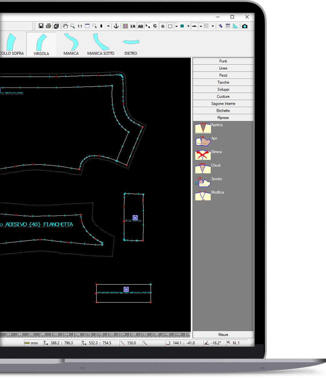 Pro2CAD - Programma di Moda per Abbigliamento.